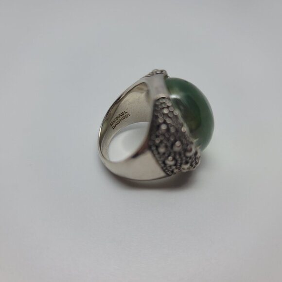 Mother of Pearl & Sterling "Starry Night" Ring - Picture 4 of 5